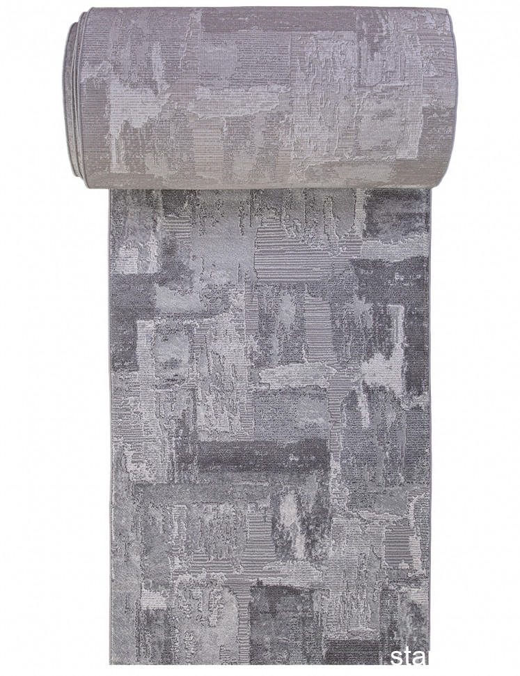 Ковровая дорожка 03758A - GREY / GREY - коллекция ARMINA