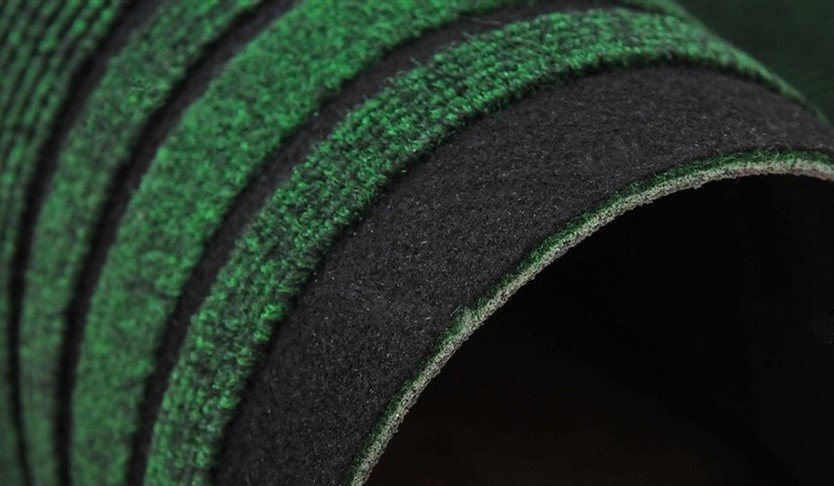 Грязезащитная ковровая дорожка Record 859-green Sintelon