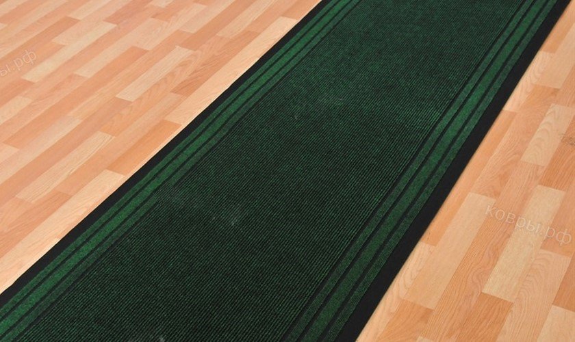 Грязезащитная ковровая дорожка Record 859-green Sintelon