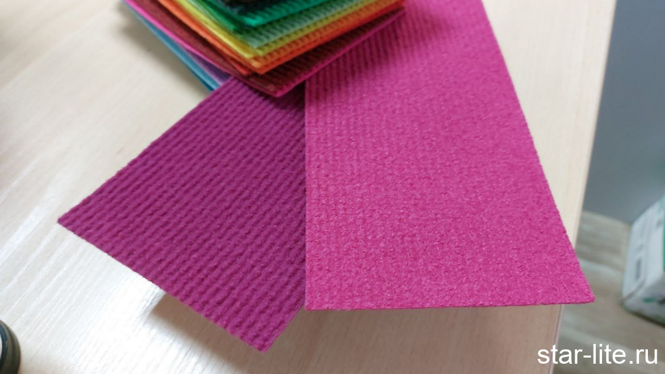 Выставочный ковролин малиновый. Скидка постоянным клиентам