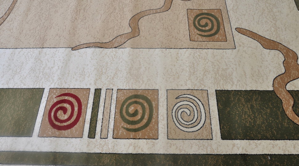 Ковровая дорожка Olympos d077 Cream-Green