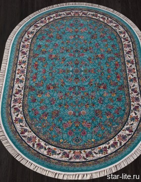 Ковер Овал 7513 - BLUE (Иран)