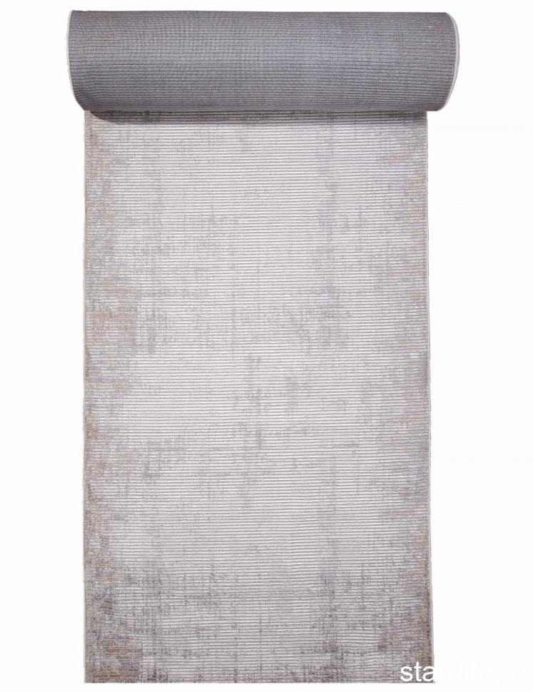 Ковровая дорожка DURKAR ALANYA 22376A WHITE / L.GREY Турция