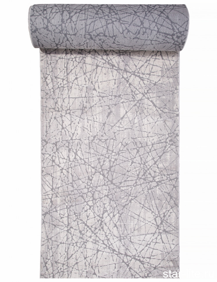 Ковровая дорожка DURKAR ALANYA 22097A L.GREY / CREAM