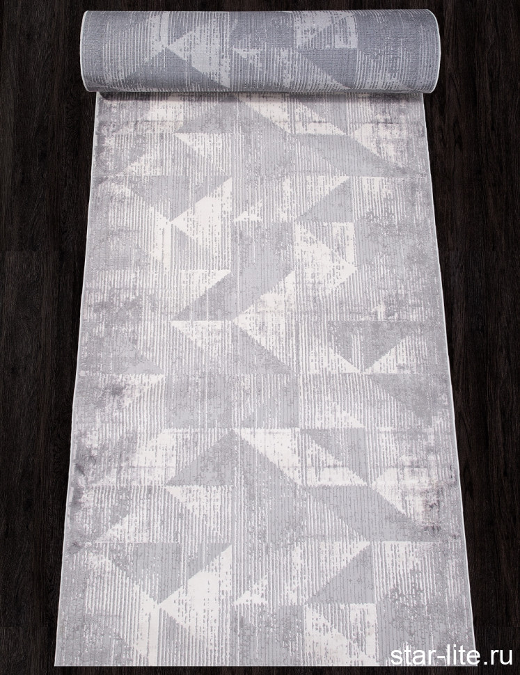 Ковровая дорожка DURKAR ALANYA 22353A CREAM / GREY
