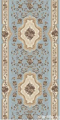 Дорожка Valencia Deluxe d317 l.blue-brown