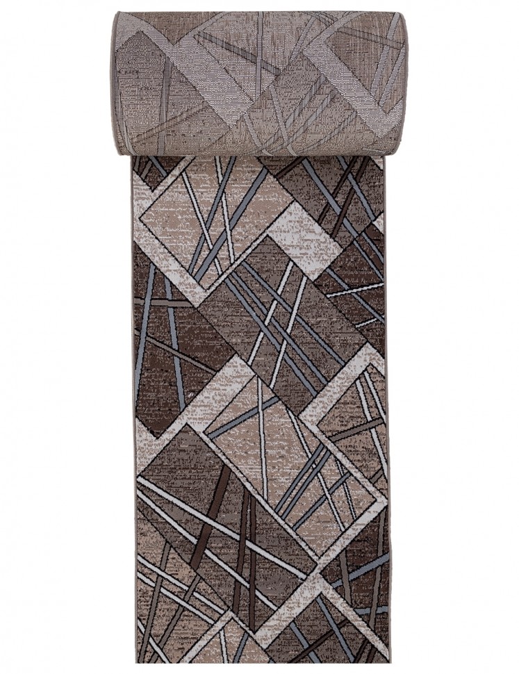 Ковровая дорожка D487 - BEIGE-BROWN 2 - коллекция SIERRA