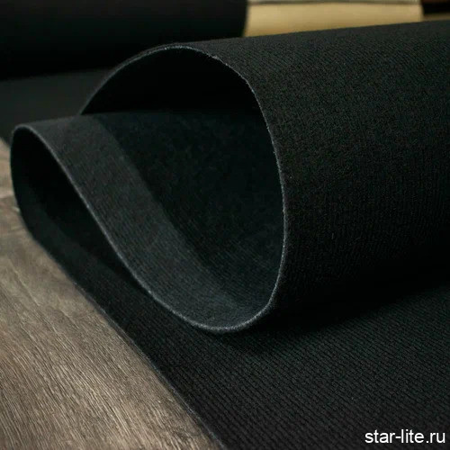 Выставочный ковролин черный 