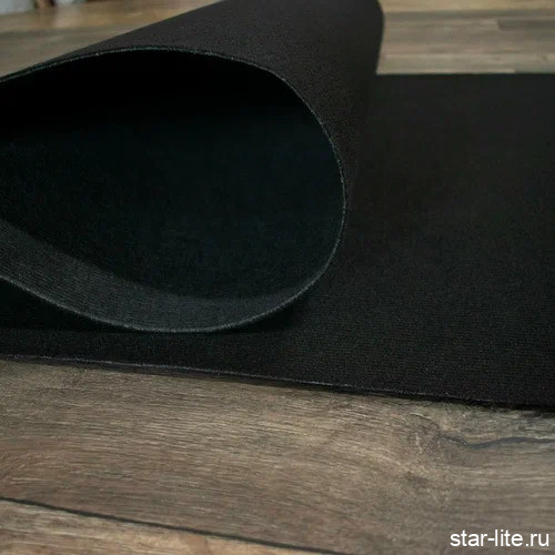 Выставочный ковролин черный 