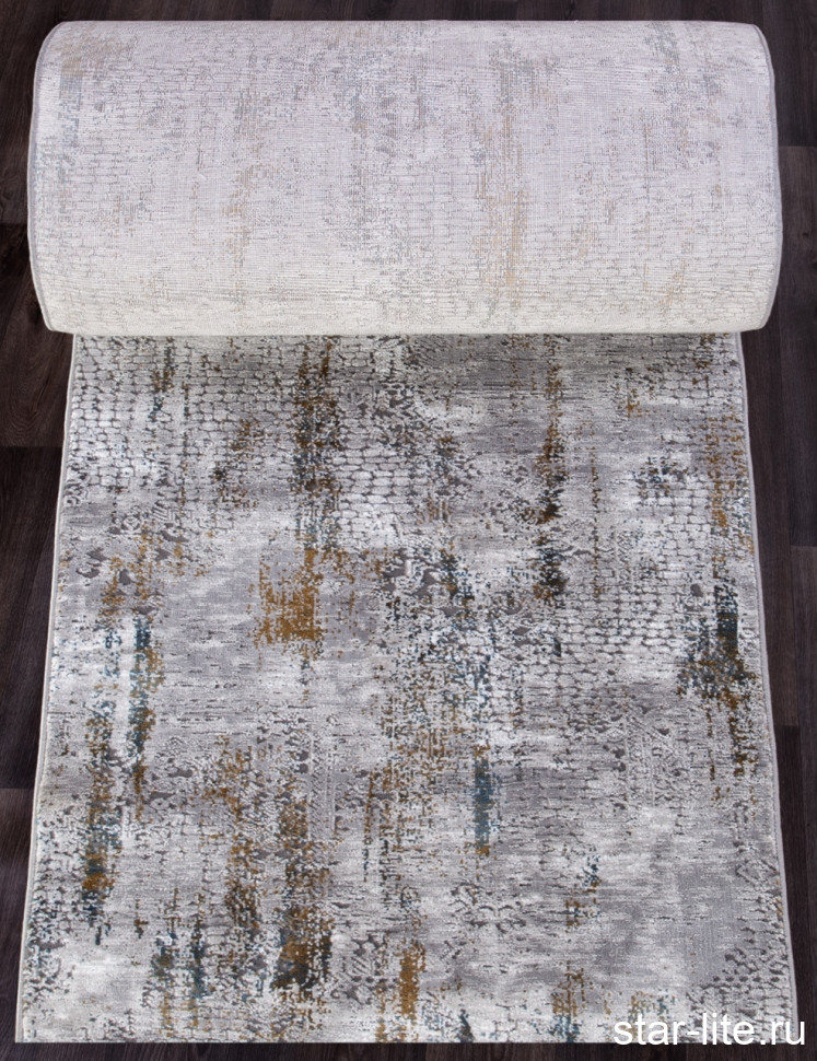 Ковровая дорожка 03016G - GREY / GREY - коллекция QUANTUM