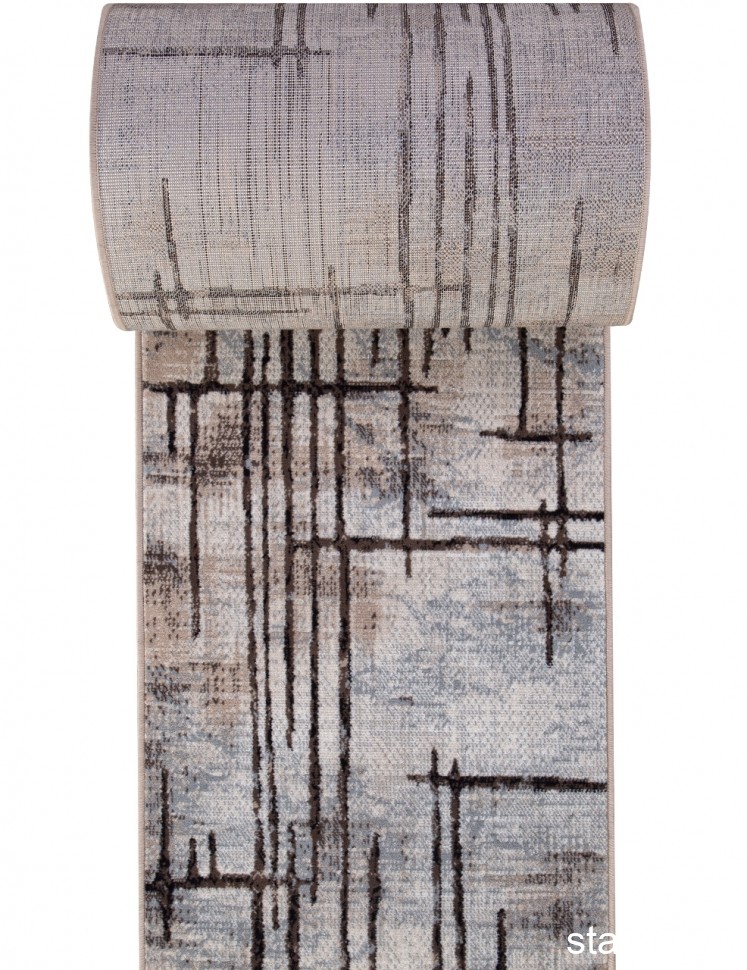 Ковровая дорожка D717 - BEIGE-BLUE - коллекция SIERRA