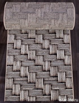 Ковровая дорожка D722 - BEIGE-BROWN - коллекция SIERRA